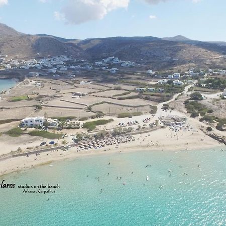 Glaros Luxury Studio On The Beach Daire Arkasa Dış mekan fotoğraf