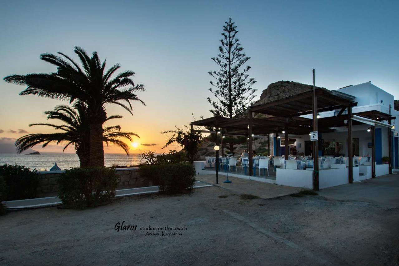 Glaros Luxury Studio On The Beach Daire Arkasa Dış mekan fotoğraf