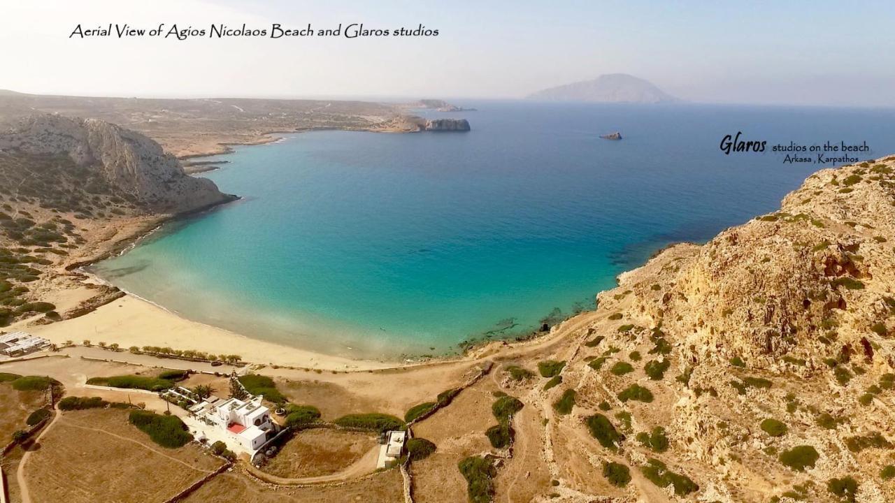 Glaros Luxury Studio On The Beach Daire Arkasa Dış mekan fotoğraf