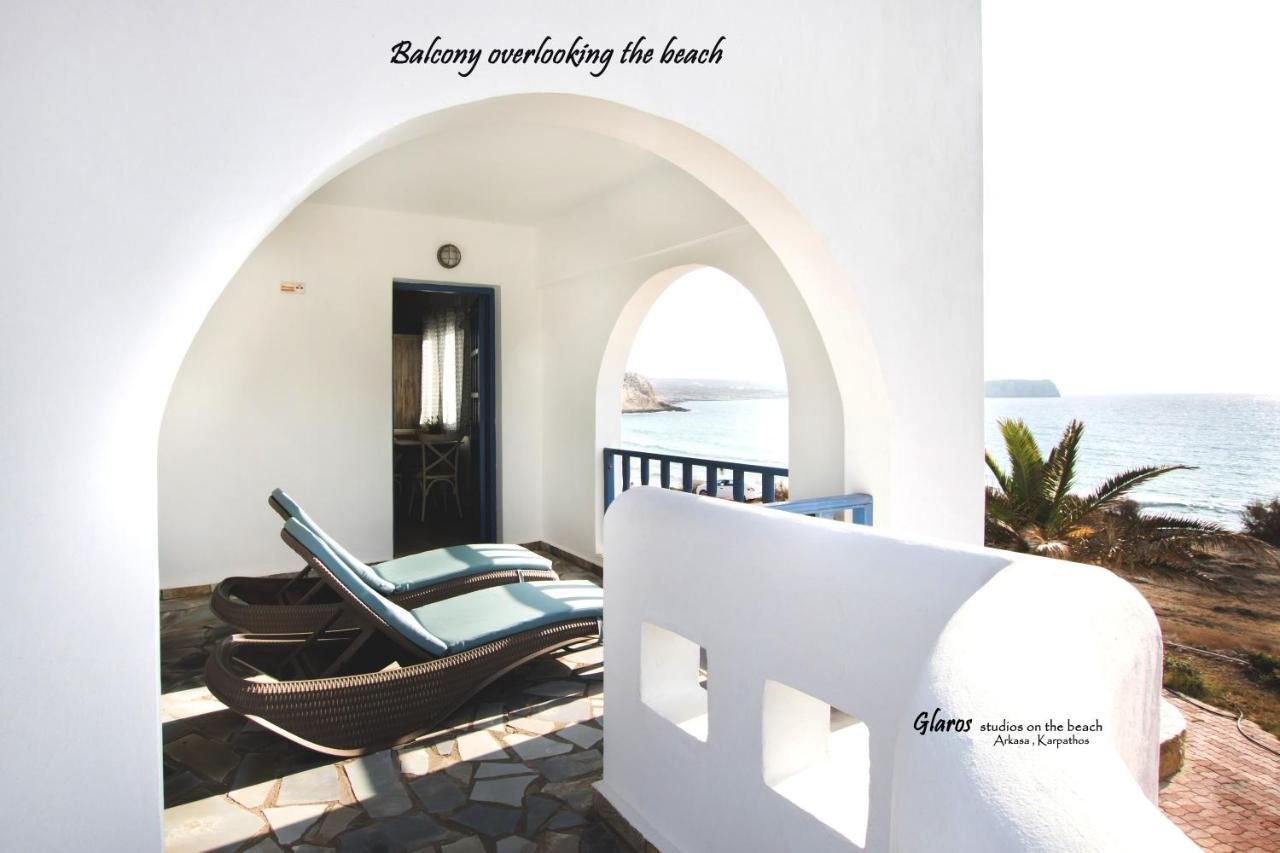 Glaros Luxury Studio On The Beach Daire Arkasa Dış mekan fotoğraf