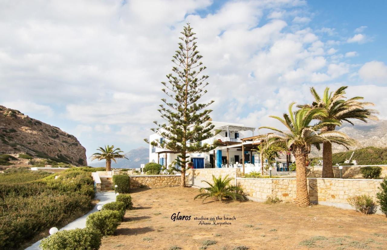 Glaros Luxury Studio On The Beach Daire Arkasa Dış mekan fotoğraf