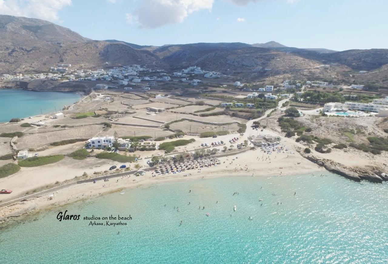 Glaros Luxury Studio On The Beach Daire Arkasa Dış mekan fotoğraf