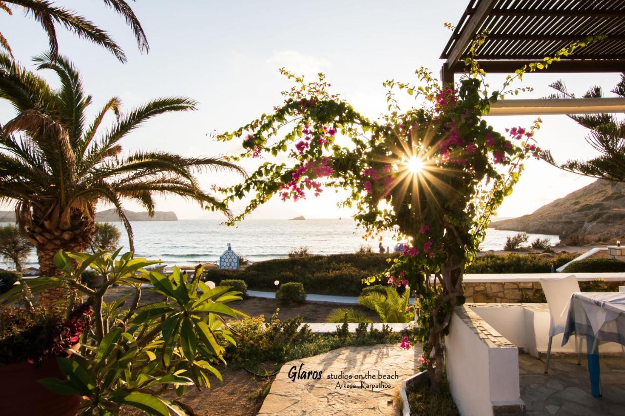 Glaros Luxury Studio On The Beach Daire Arkasa Dış mekan fotoğraf