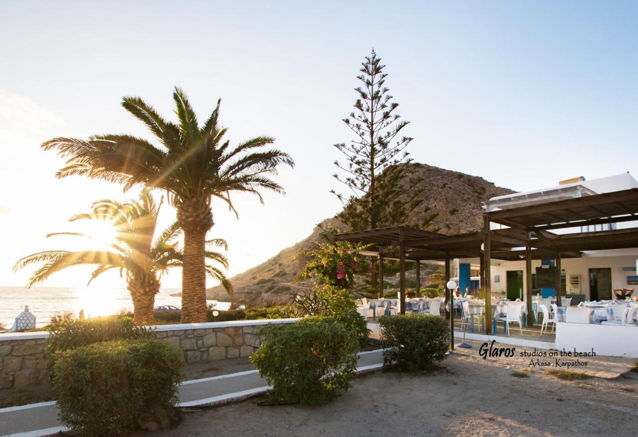 Glaros Luxury Studio On The Beach Daire Arkasa Dış mekan fotoğraf