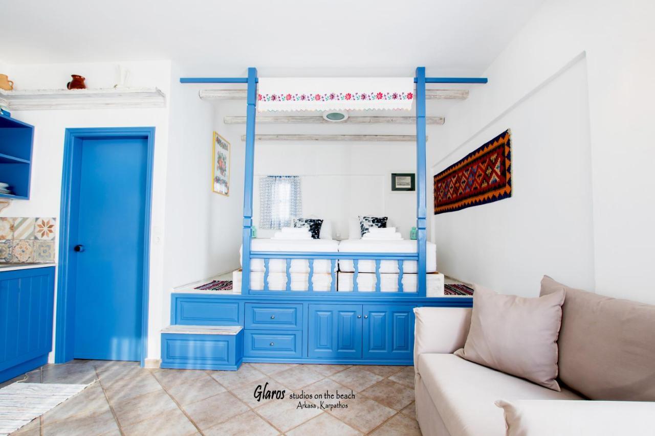 Glaros Luxury Studio On The Beach Daire Arkasa Dış mekan fotoğraf